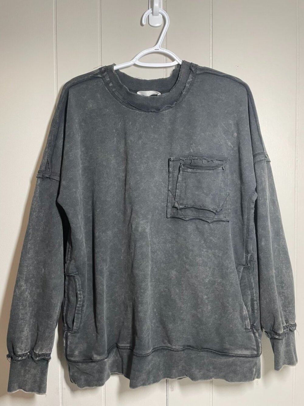 Dark gray shirt